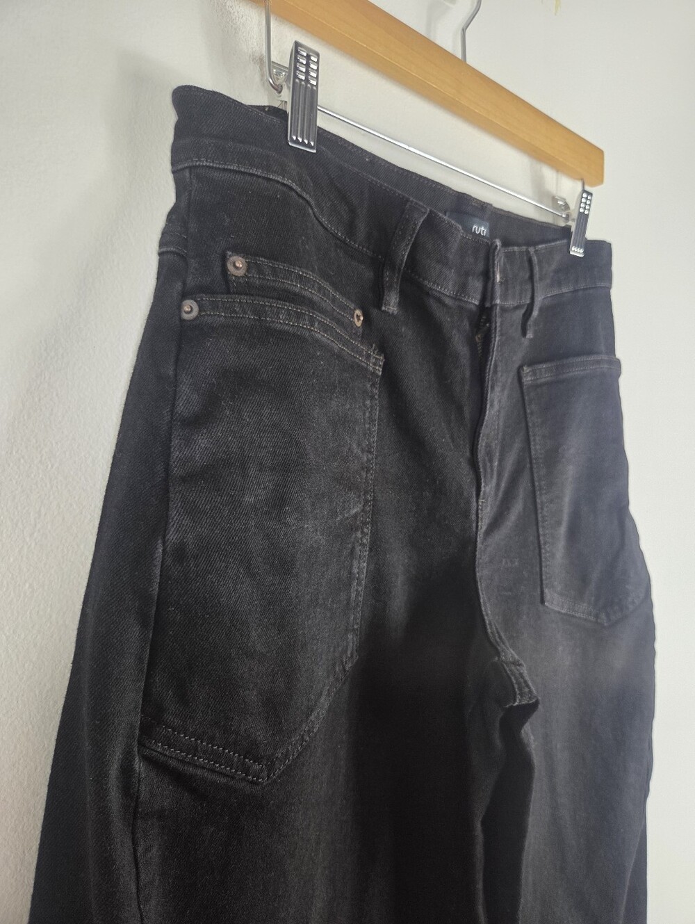 Ruti The Petite Slouchy Barrel High Waist Relaxed Jeans Black - Picture 5 of 13